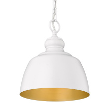 Golden 0316-M1L WHT - Wry Lighting Holmes 1-light Pendant in Matte White